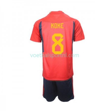 Spanje Koke 8 Kind Thuis Tenue World Cup 2022